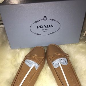 Women’s Prada Saffiano Leather Moccasin